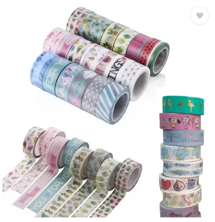 Washi Tape Set Starry Printed Decorative Tapes for Arts, DIY Crafts, Bullet Journals, Planners, Scrapbook, Wrapping
