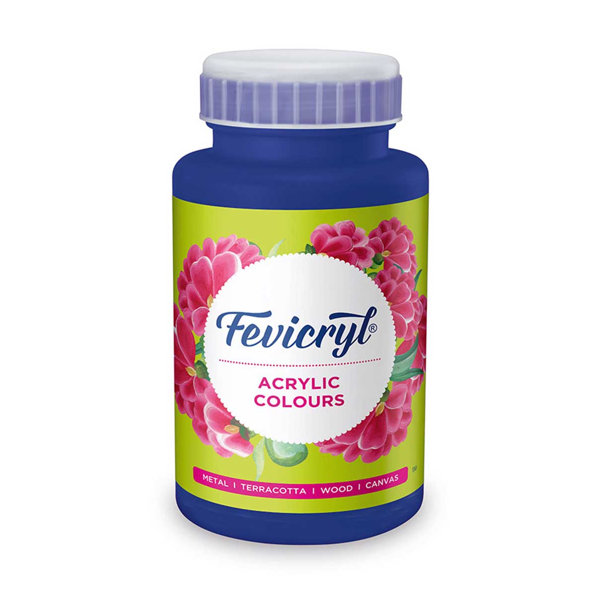 Fevicryl Acrylic Colour, Black Acrylic Paint, 500 ml, Art and Craft Paint, DIY Paint, Rich Pigment, Non-Craking Paint for Canvas, Wood, Leather, Earthenware, Metal.(Available Multiple Colour Shades).