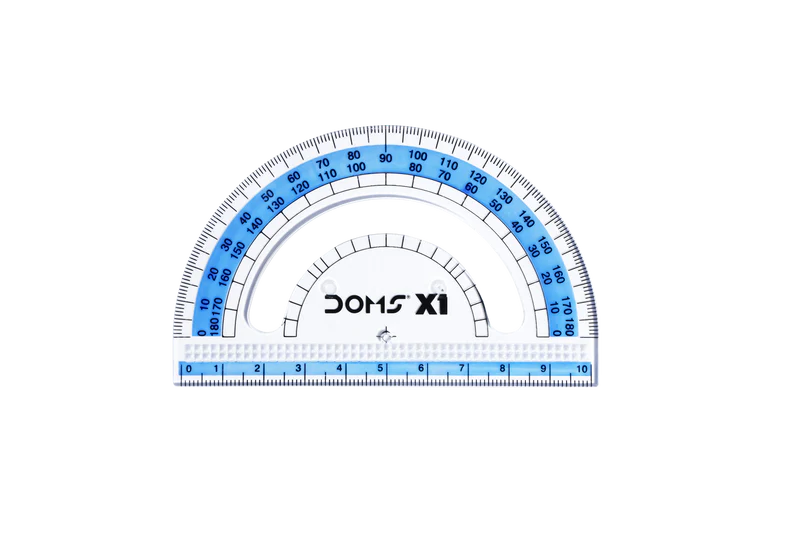 DOMS X1 CRYSTAL PROTRACTOR