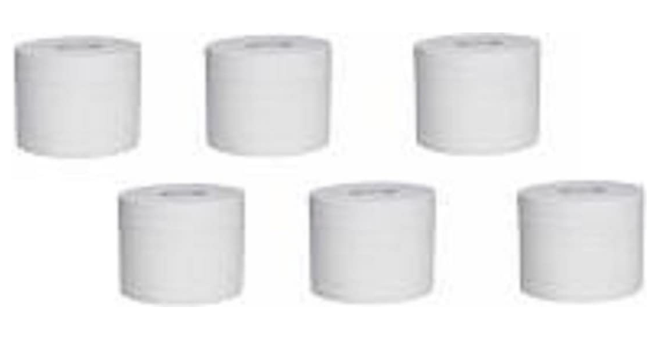 KIYA* Household Toilet Paper Rolls 140g 2 Ply Pack of 6