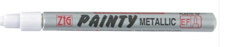 Flair Zig (Japan) Painty Metallic Permanent Marker (Gold-Silver Combo|Pack Of 1)|Extra Fine