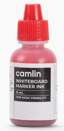 Camlin | Black, Blue, Red, Green | Whiteboard Marker Ink Individual bottle | 15 ml | Shade