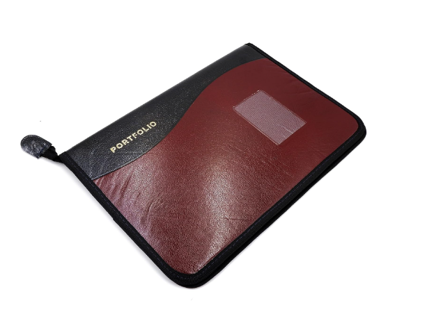 Digismart CB-429 Premium Faux Leather 20 Leaf's Label Pocket Document Holder Zipper Portfolio Organiser for Corporate Meetings, Conferences, Seminars, Presentations, Interviews