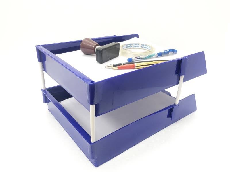 KEBICA Brand Unbreakable Executive File Tray Clear Colour Use for Letter Tray/Files Tray/Documents Tray/Folder Tray