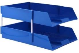 KEBICA Brand Unbreakable Executive File Tray Clear Colour Use for Letter Tray/Files Tray/Documents Tray/Folder Tray