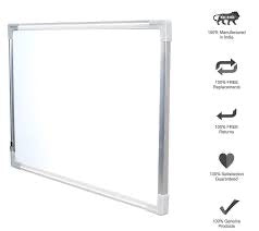 DIGISMART* Non Magnetic 1 X1.5 feet Double Sided White Board and Chalk Board Front Side whiteboard Marker Surface and Back Side Chalkboard Surface (1x1.5 feet, Pack of 1 Item