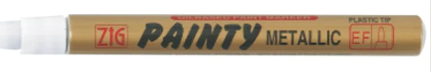 Flair Zig (Japan) Painty Metallic Permanent Marker (Gold-Silver Combo|Pack Of 1)|Extra Fine