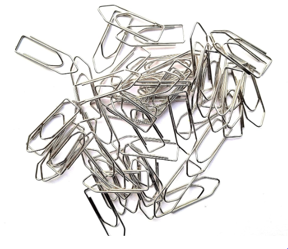 DIGISMART Metal Paper Clip, Gem Clip, Paper U Clip, Metal Steel Clip For Paper Arrangement in Office and School Project, 35 mm