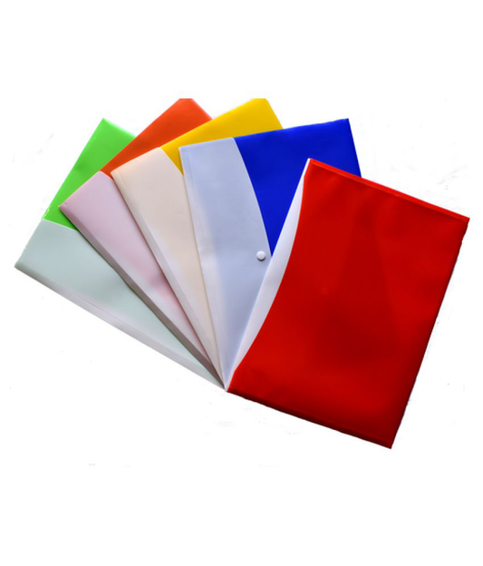 Digismart My Clear Bag Double Pocket Folder Button Bag PACK OF1