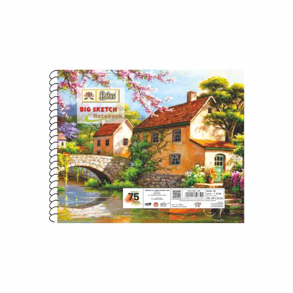 Lotus Small & Big Sketch Notebook