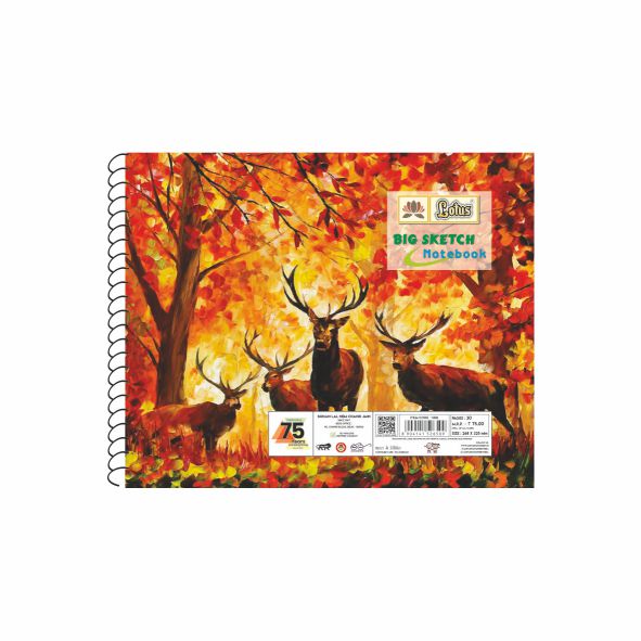 Lotus Small & Big Sketch Notebook