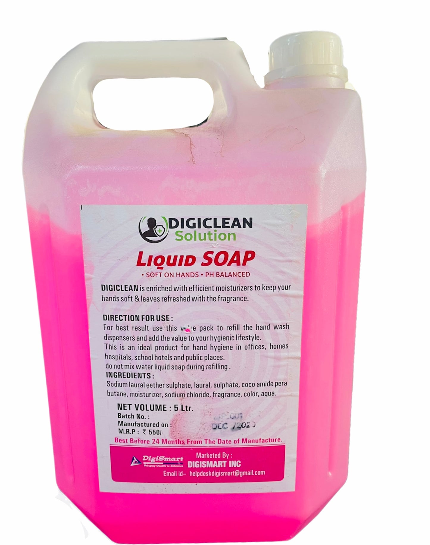 Digiclean Handwash Pink 5ltr