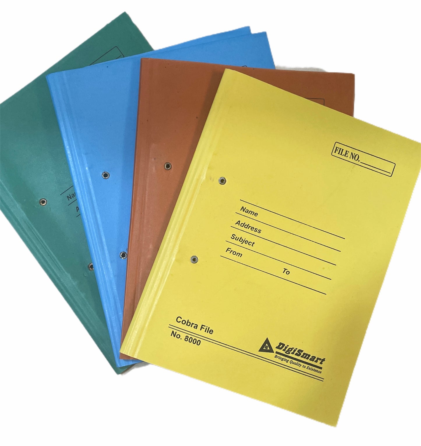 Digismart Cobra File NO. 8000 Multicolor Spring File Board/Cobra Files ( Deluxe Clip and Doule Pasting ) ( 31kg & 27kg Board) for certificates and documents