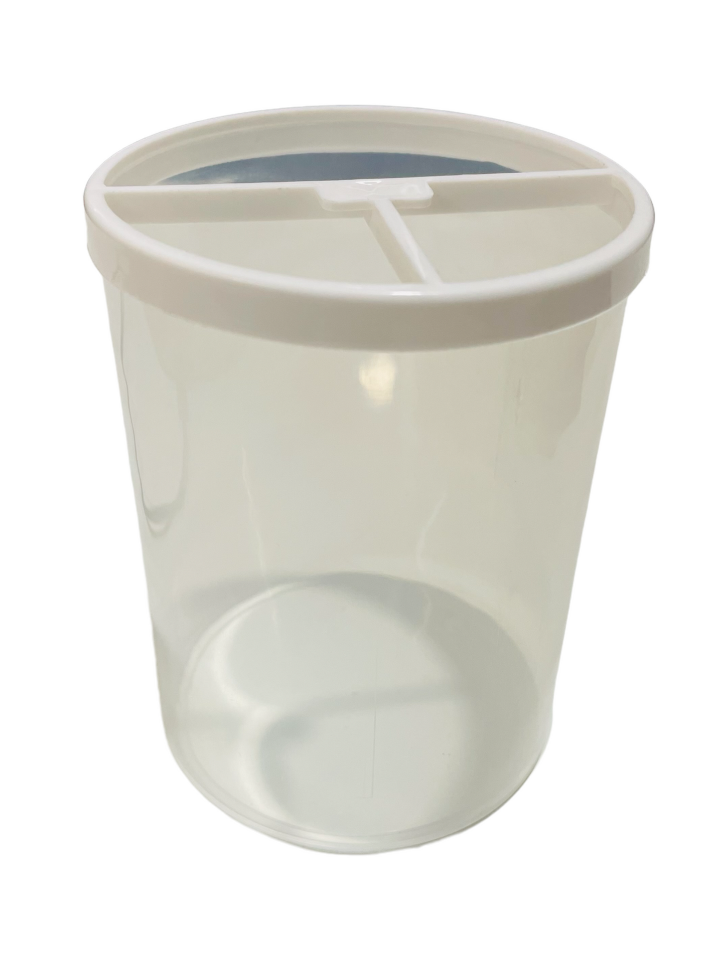 Ajanta Pen Stand No-957 Round Transparent 3 compartments