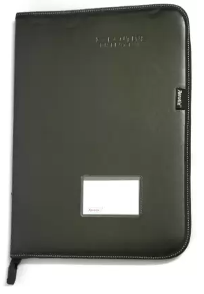 Kiya* Chain Bag Cb403 Leather Material Professional File Folders for Certificates, Documents Holder (Size : F/S) Document Bag (Set Of 1, Black)9