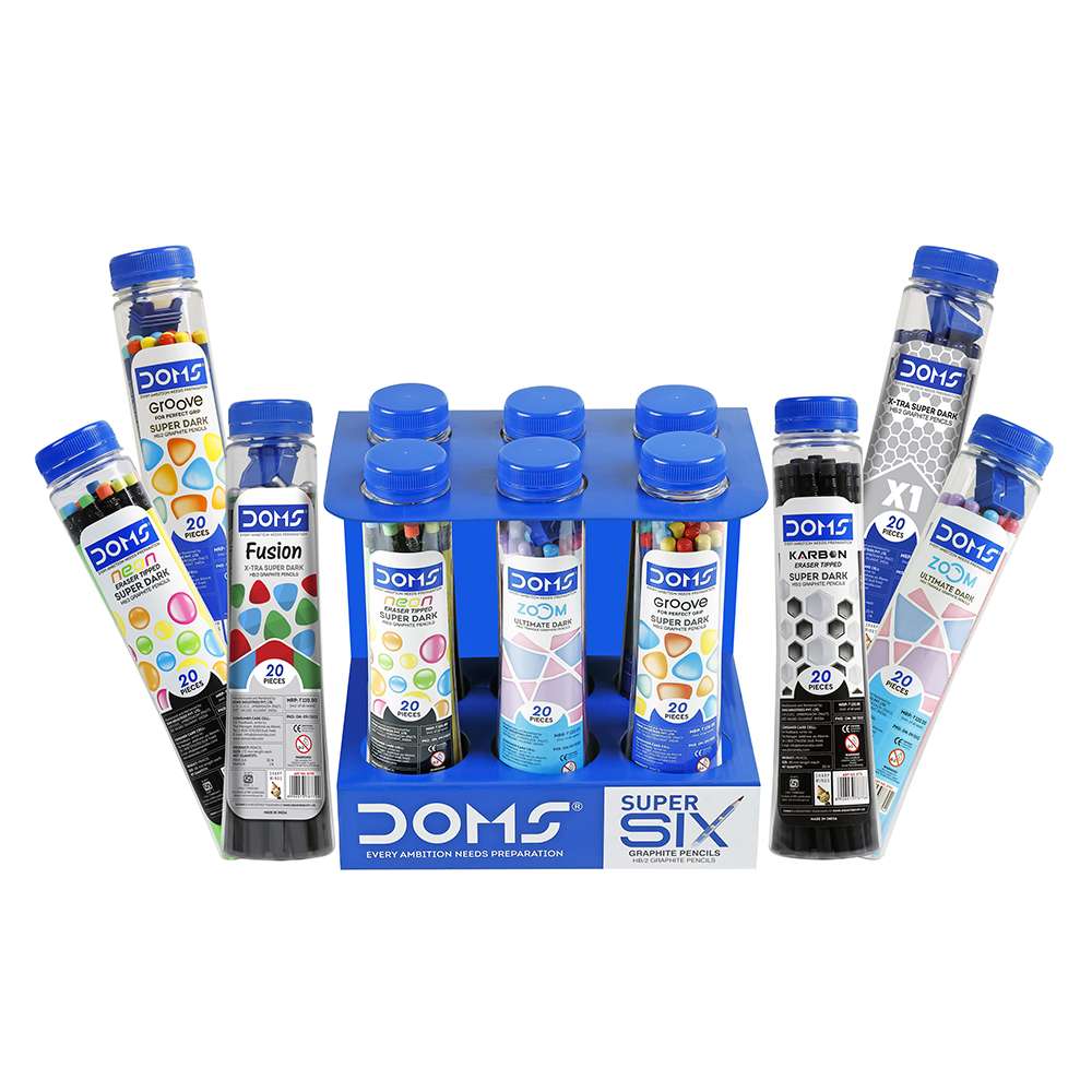DOMS SUPER SIX PENCIL JAR PACK