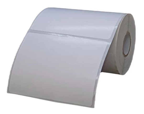 KIYA 75x50 Barcode Label Sticker - 75mm x 50mm - 1 Ups - 1000 Labels Per Roll - White Self Adhesive Sticker for Printing Barcoding (1 Roll Per Pack (1000 Labels))