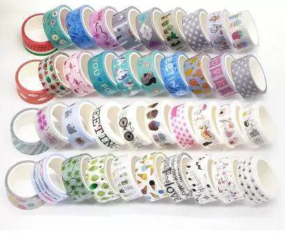 Washi Tape Set Starry Printed Decorative Tapes for Arts, DIY Crafts, Bullet Journals, Planners, Scrapbook, Wrapping
