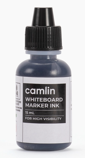 Camlin | Black, Blue, Red, Green | Whiteboard Marker Ink Individual bottle | 15 ml | Shade