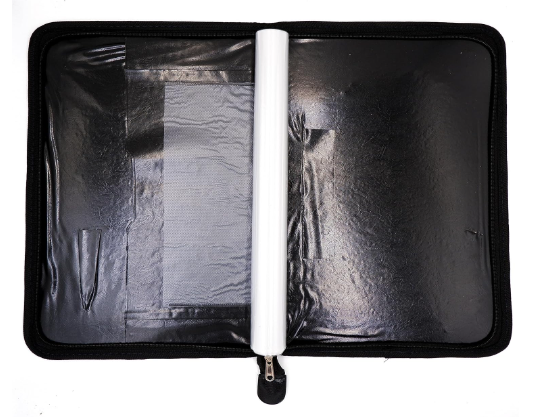 Digismart CB-429 Premium Faux Leather 20 Leaf's Label Pocket Document Holder Zipper Portfolio Organiser for Corporate Meetings, Conferences, Seminars, Presentations, Interviews