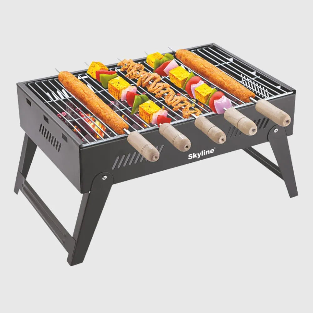SKYLINE Charcoal Barbecue Foldable with 5 Skews VTL-4700