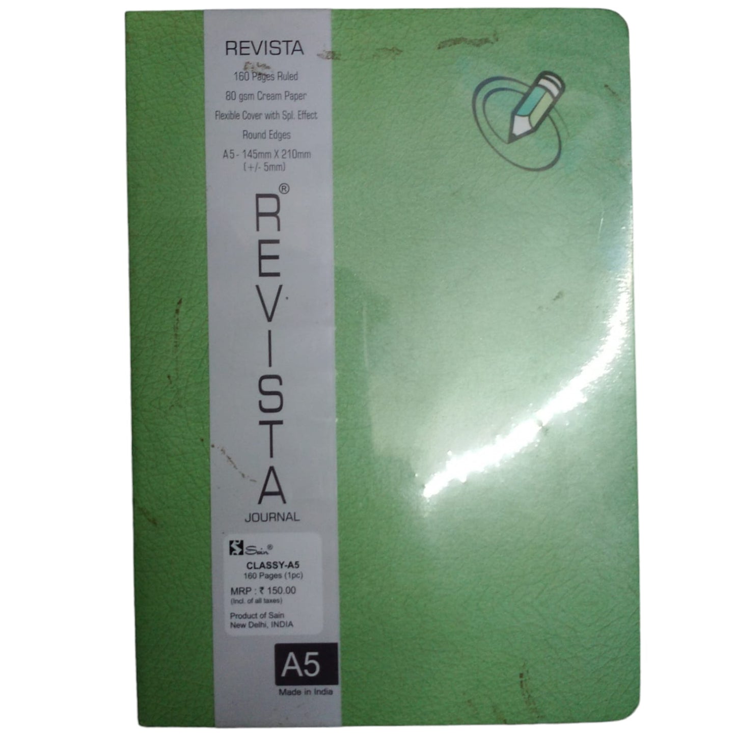 Digismart Classy-A5 160 Pages Notebook Diary Non Dated 6 by 8.5 inch  Note Book or Journal for Office and Personal use, Think Different