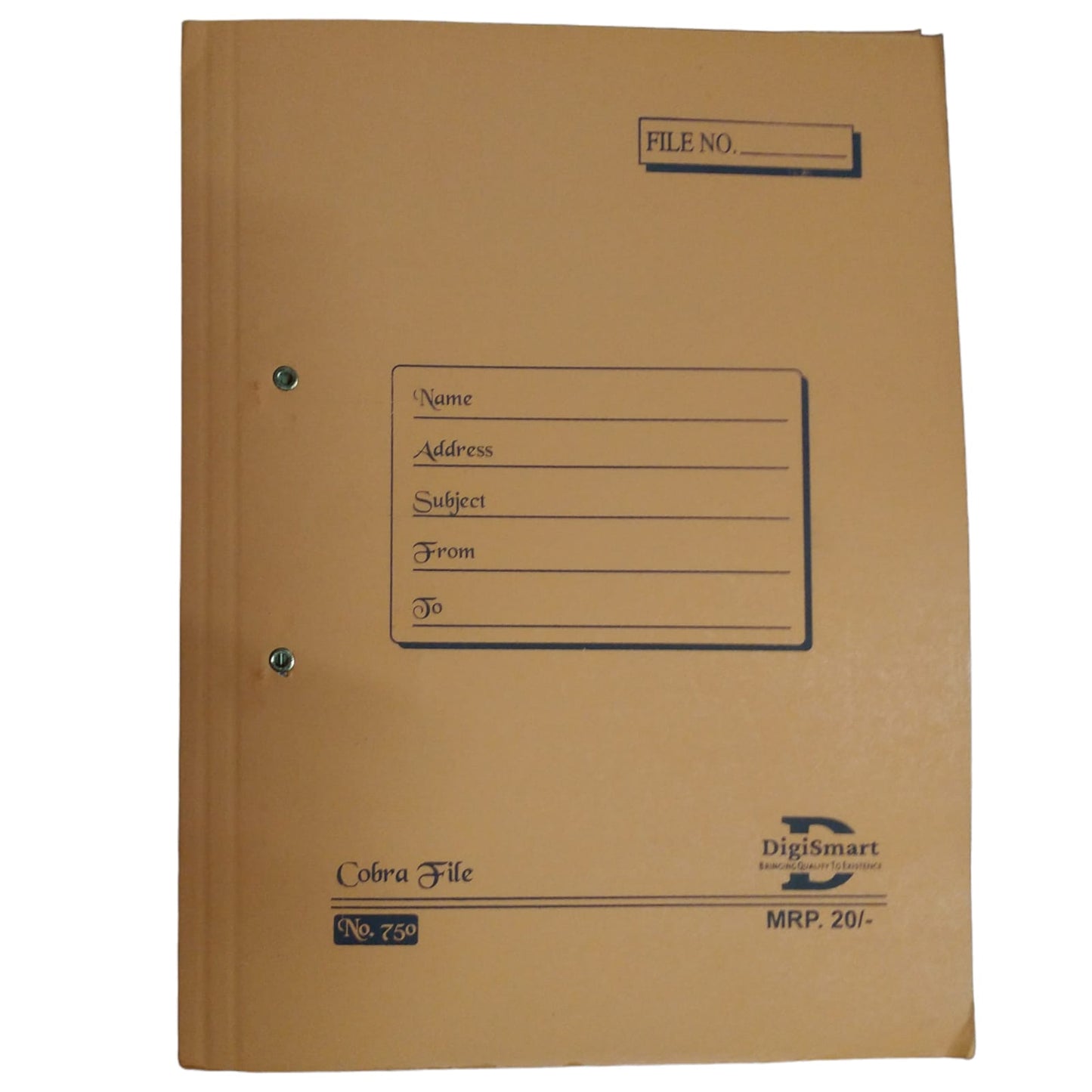 Digismart Cobra File NO. 750 Multicolor Spring File Board/Cobra File Folder for Documents, Files for certificates and documents (File Folder for Office)