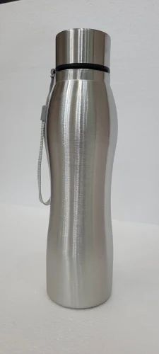 FLASK PLAIN STEEL CURVE BOTTLE | Vacuum Insulated Flask Water Bottle, PX F 1000 ML