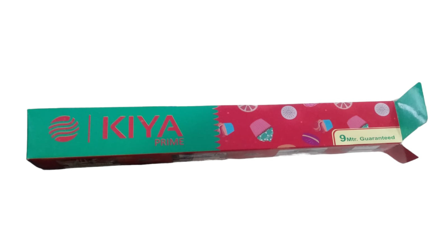 KIYA Aluminium Silver Kitchen Foil Paper Roll, Food Wrap Aluminium Foil 9 / 25 Meters, Pack of 1)
