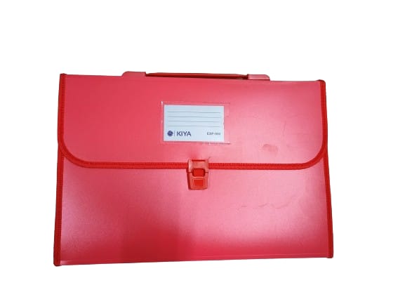 Kiya PP Expanding File Folder with Handle (900-MULTICOLOR)