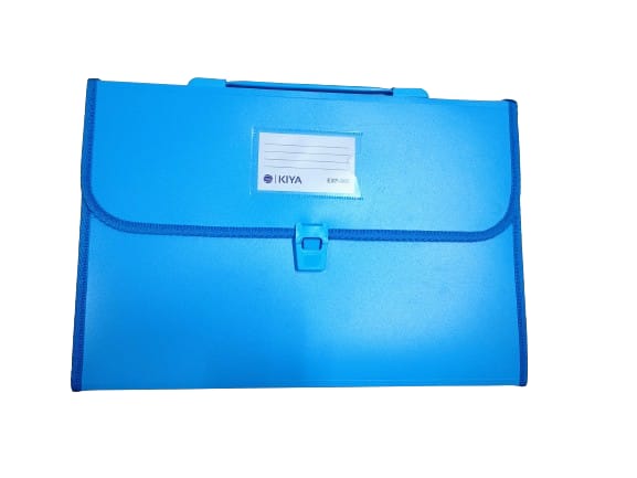 Kiya PP Expanding File Folder with Handle (900-MULTICOLOR)