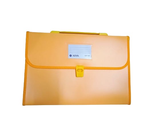 Kiya PP Expanding File Folder with Handle (900-MULTICOLOR)