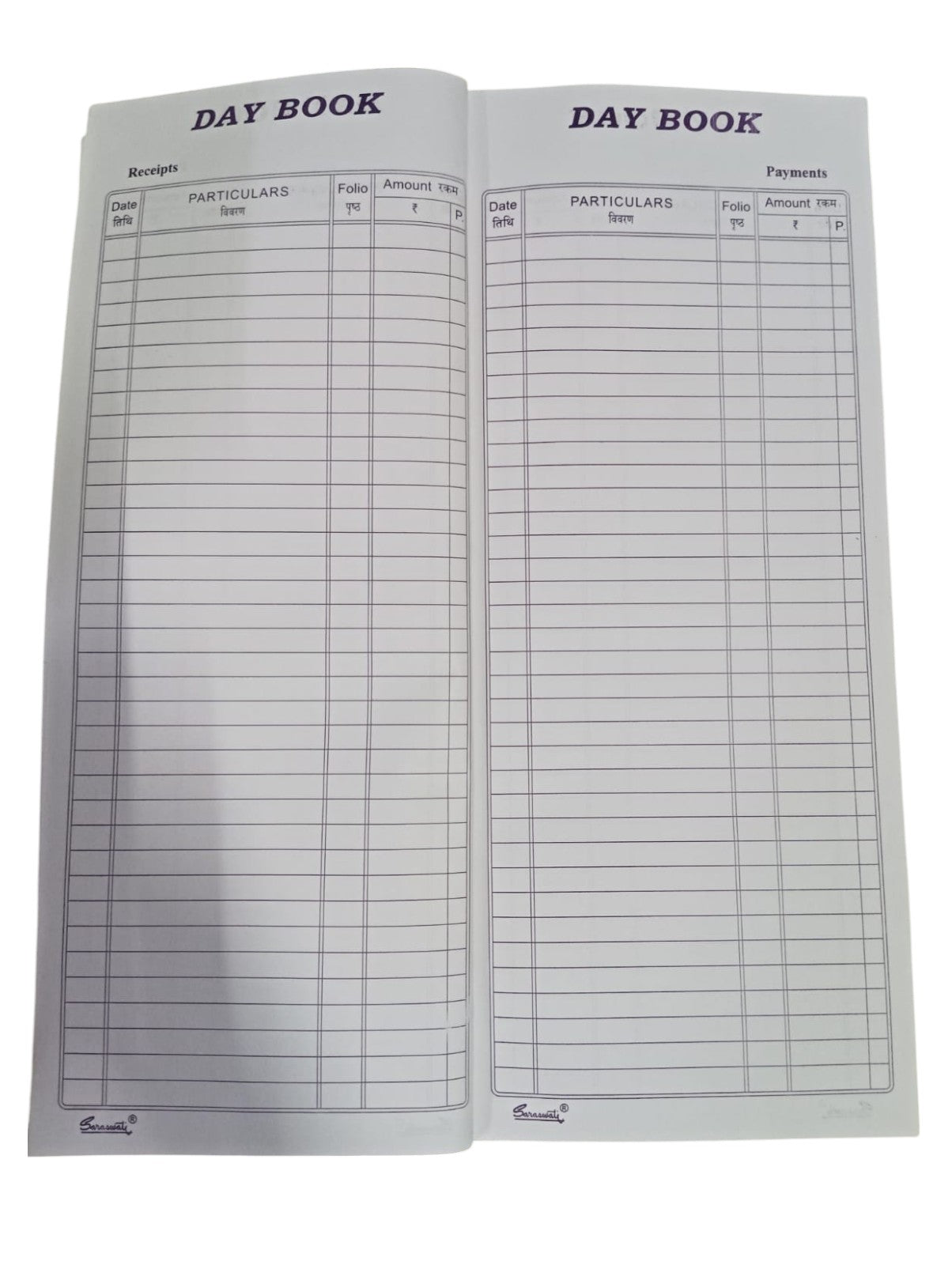 SARASWATI leather binding day book