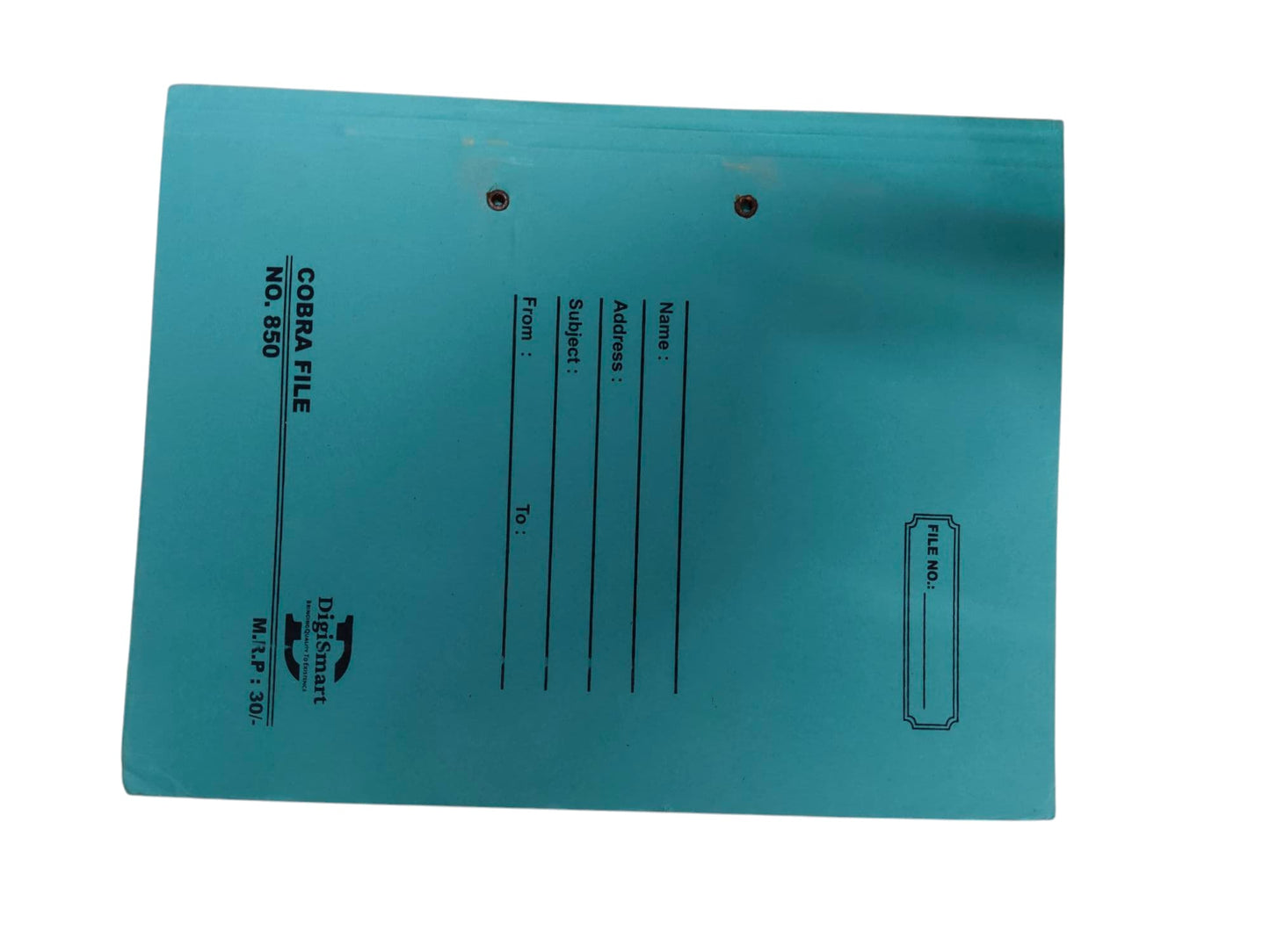 DIGISMART COBRA FILE NO 850 ( 23 KGS BOARD ) PO1 Spring Cobra Clip File Folder for A4, Legal, Letter Size, Office Document, Certificates, Assignment, Office, School and Colleges