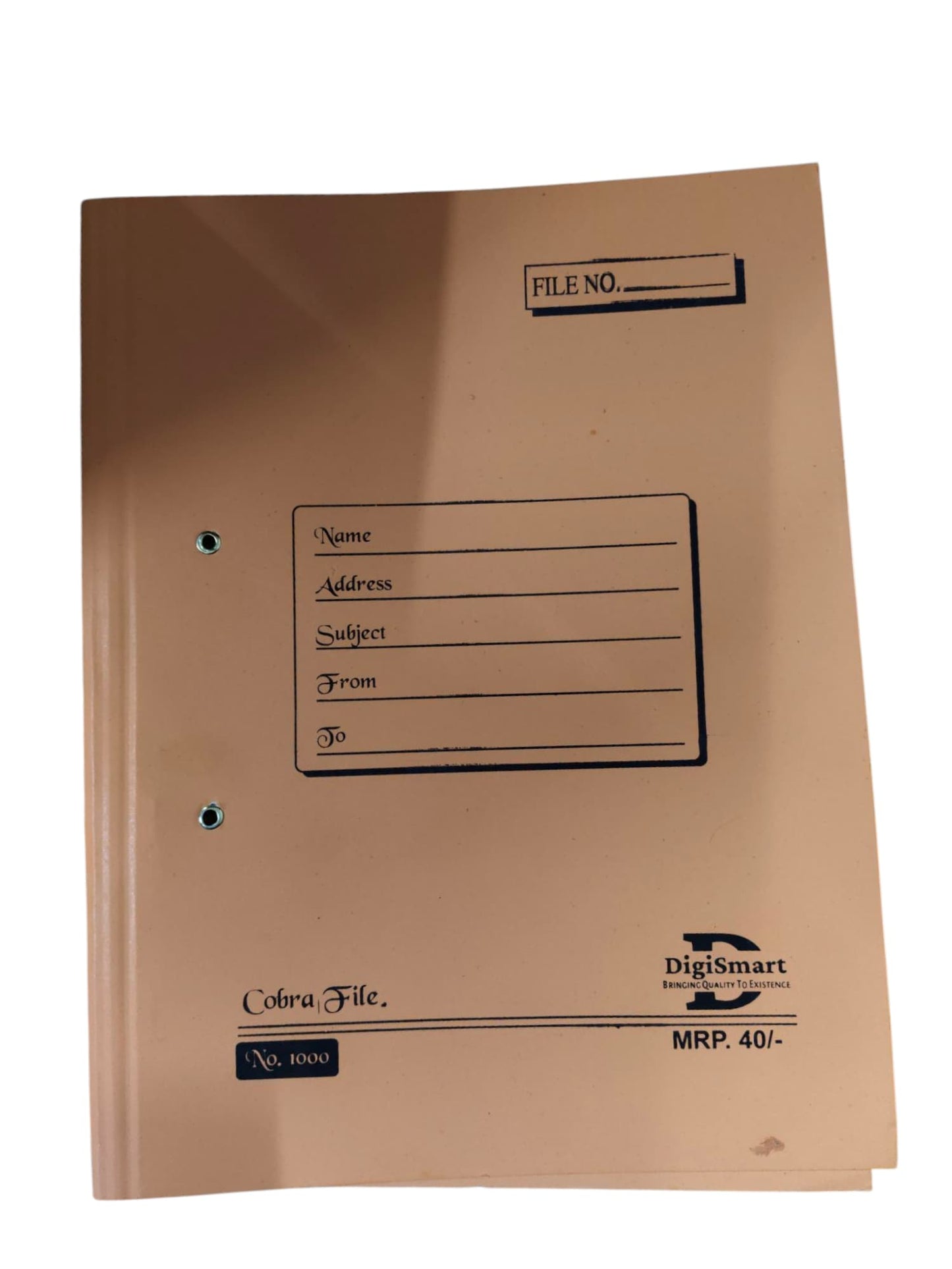 DIGISMART COBRA FILE NO 1000 ( 27 KGS BOARD ) Spring Cobra Clip File Folder for A4, Legal, Letter Size, Office Document, Certificates, Assignment, Office, School and Colleges