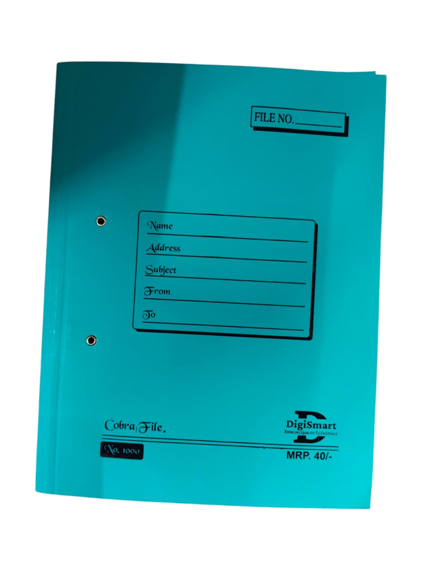 DIGISMART COBRA FILE NO 1000 ( 27 KGS BOARD ) Spring Cobra Clip File Folder for A4, Legal, Letter Size, Office Document, Certificates, Assignment, Office, School and Colleges