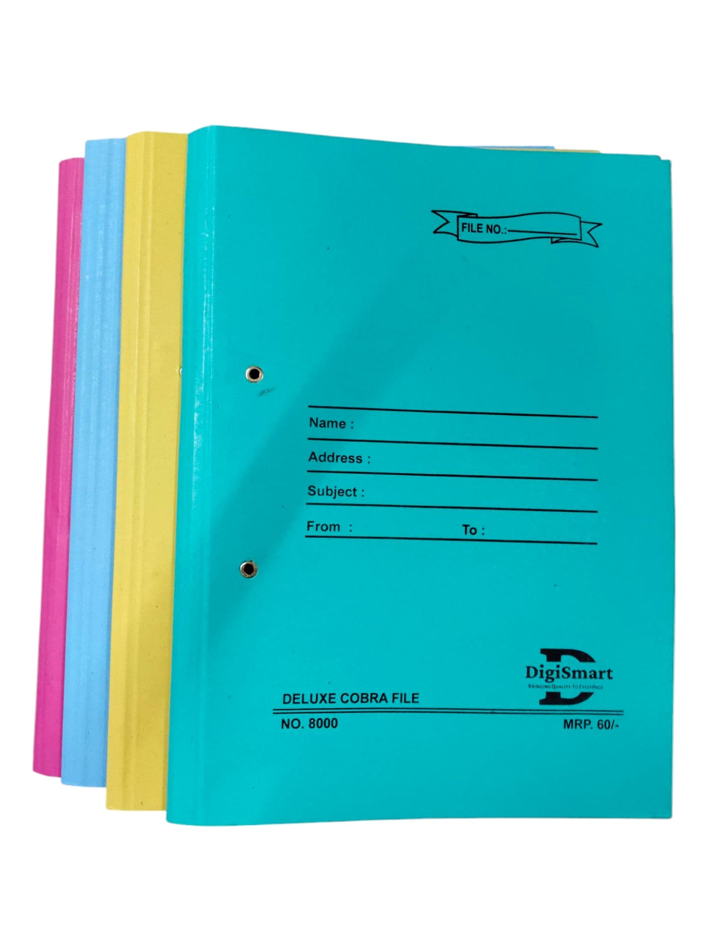 DIGISMART DELUXE COBRA DOUBLE PASTING 8000  Spring Cobra Clip File Folder for A4, Legal, Letter Size, Office Document, Certificates, Assignment, Office, School and Colleges - Superior 540 GSM Cardboard (24)