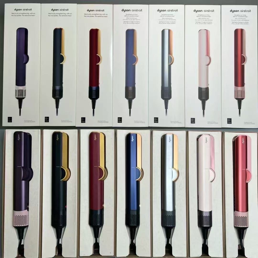 Dyson Airstrait™ Straightener| Wet to Dry Straightener|No Heat Damage| 2 in 1 Straightening| Saves Time| Natural Straight Look|Uses Air| No Hot Plates| Dry & Straighten| Volumunious & Shiny Hair | 3 Modes| Intelligent Heat Control 2 Year Warranty