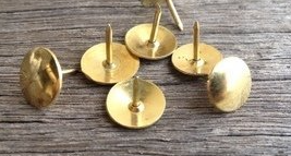 DIGISMART® Thumb Pins, Drawing Pins,Push Pins, Gold Tone Thumbtacks, Board Pins, for Office, Shop, Home, School
