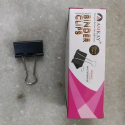 AMKAY Binder Clip All Sizes Stainless Steel Paper Clip, Binder Clip, Office Stationery Clip
