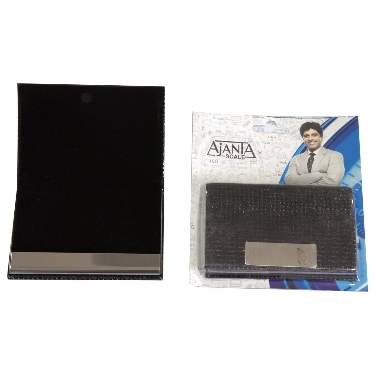 Ajanta Card Holder 906 (1 Pcs.) Credit Card Holder Debit Card Holder Business Card Holder Visiting Card Holder Visiting Card Case Black Card Holder Leather Card Holder ATM Card Holder Magnetic Closure - Image #2