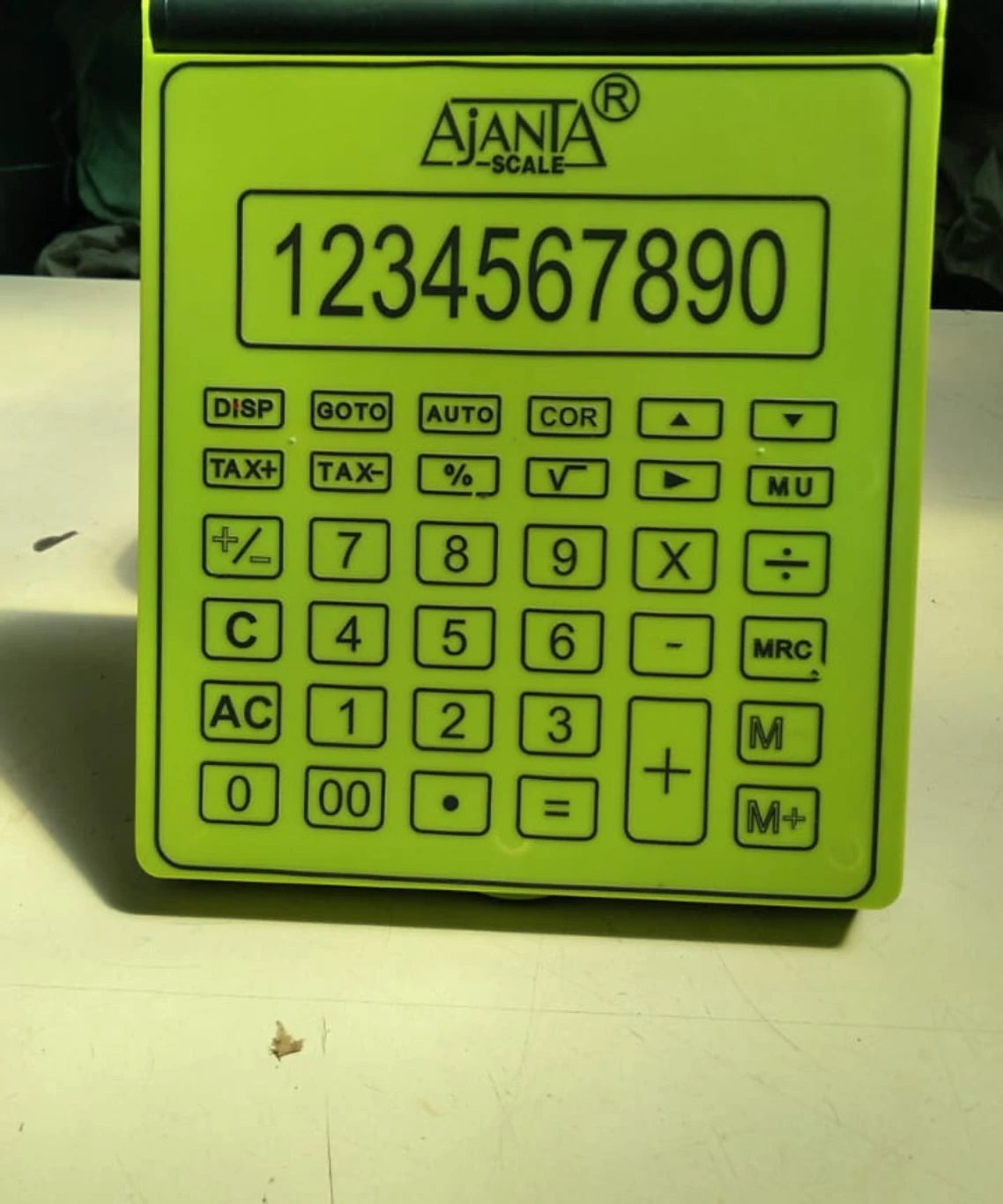 Super Ajanta Yogi 987 Plastic Calculator Cover 1 Card Holder (Set of 1, Green)