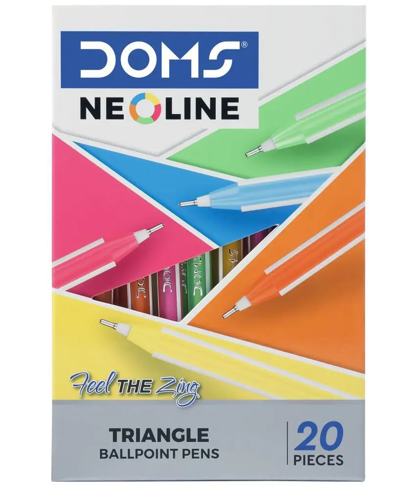 Doms Neoline Pen Blue 20 Pcs Box - Image #1