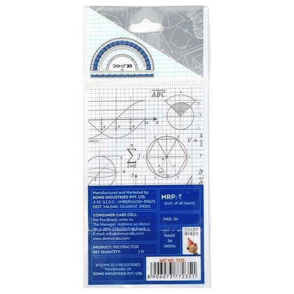 DOMS X1 CRYSTAL PROTRACTOR
