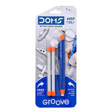 DOMS GROOVE RETRACTABLE ERASER