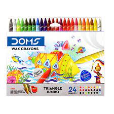 DOMS TRI JUMBO WAX CRAYONS 26 SHADES