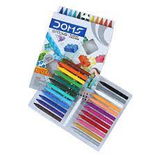 DOMS GROOVE PLASTIC CRAYONS 24 SHADES