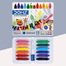 DOMS DOMMYMATE PLASTIC CRAYONS 12 SHADES