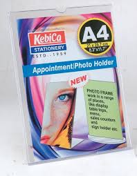 Kebica Buzz Cool Acrylic A4 L Shape Sign Holder Single Sided Portrait Perfect For Display Frame Menu Ad Table Top Stand For Restaurants Shops Offices QR code (12 x 8.5 inch) - 1 Pcs