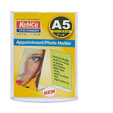 Kebica Best Option for Display Your Brand & Menu List A5 Pillar with QR Code Stand Card Display Stand